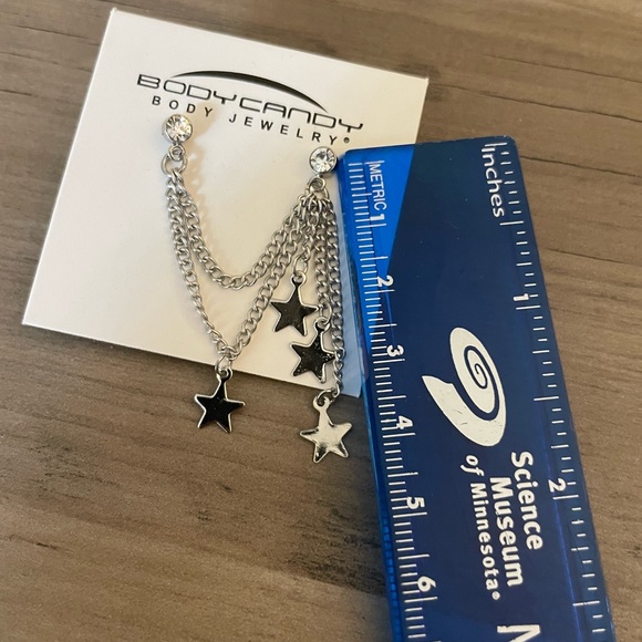 Body Candy Double Piercing Chain Earring - Picture 2 of 3